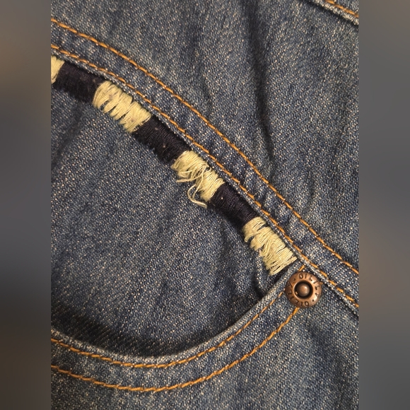 Oilily Blue Denim Pencil Skirt with Colorful Accents - Picture 11 of 15